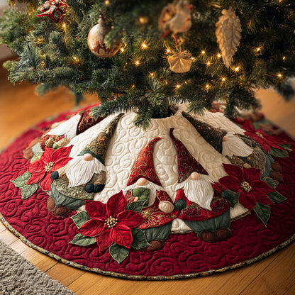 Merry Gnome CW1510045CL Quilted Christmas Tree Skirt