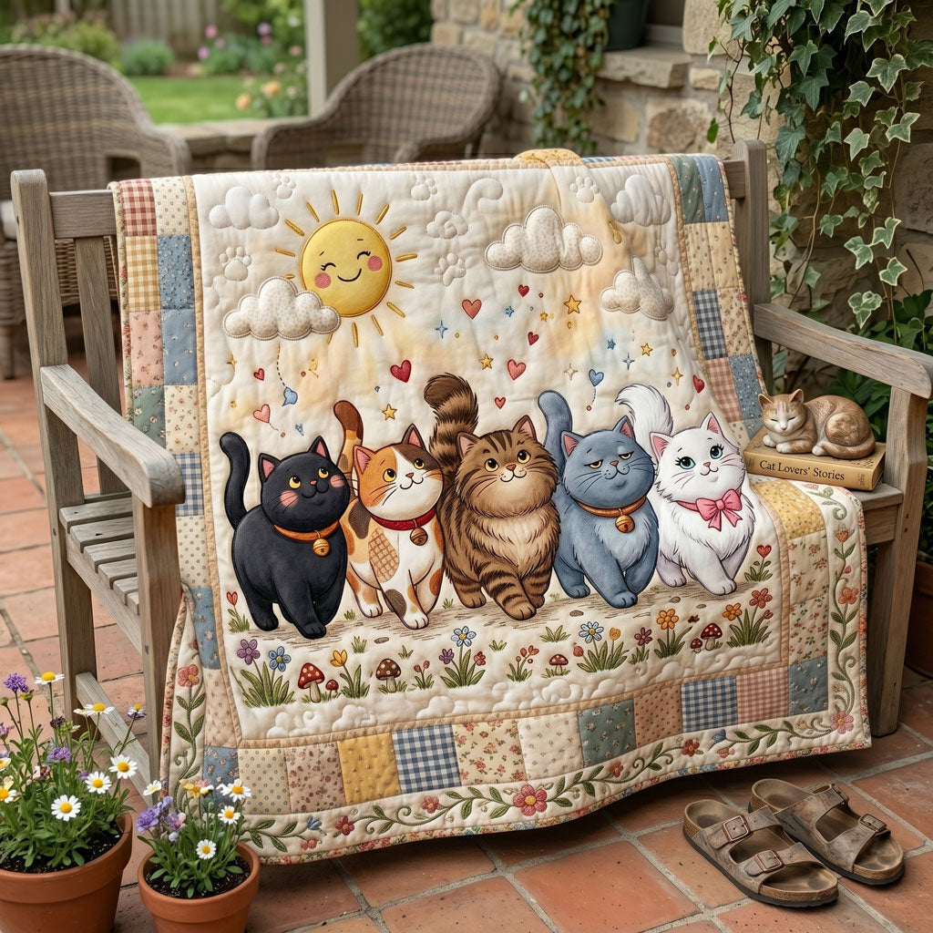 Sunny Cat Parade WN0306013CL Quilt