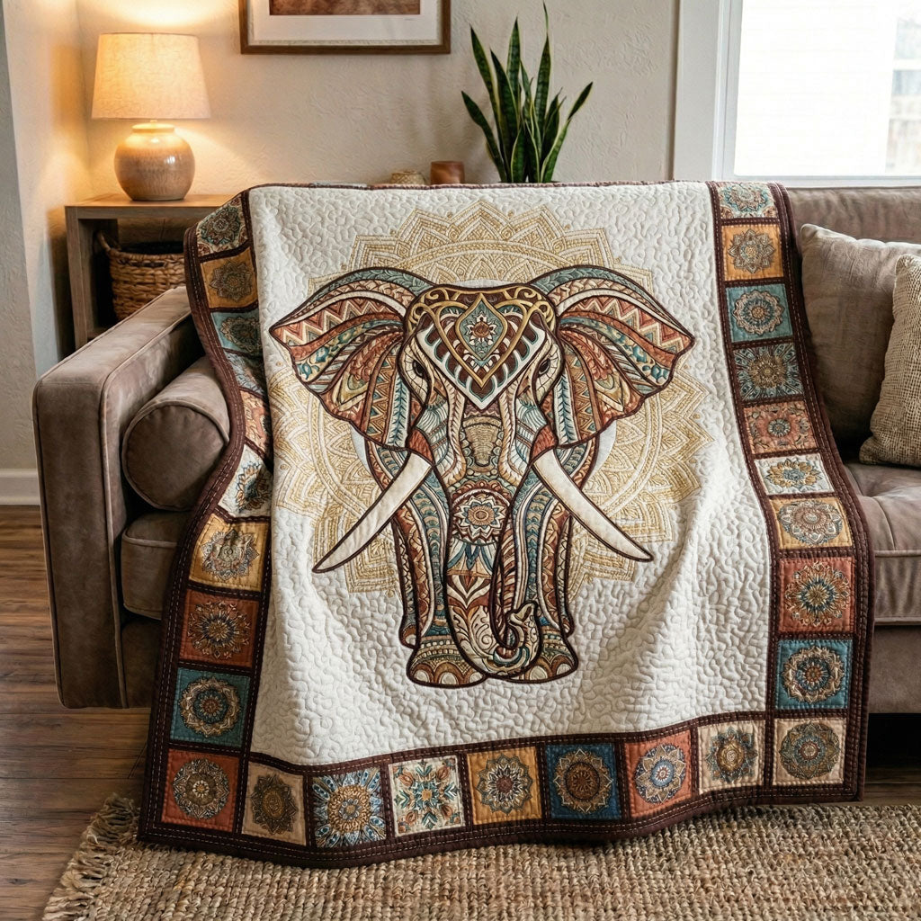 Sacred Elephant Spirit WN0904045CL Quilt