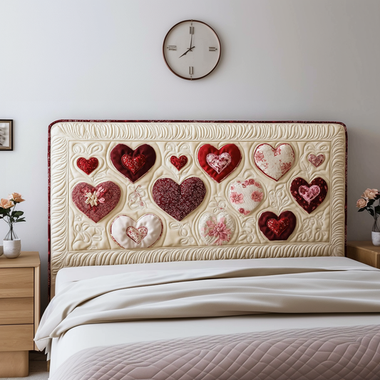 Heart Of Love QA1301001CL Quilted Headboard Slipcover