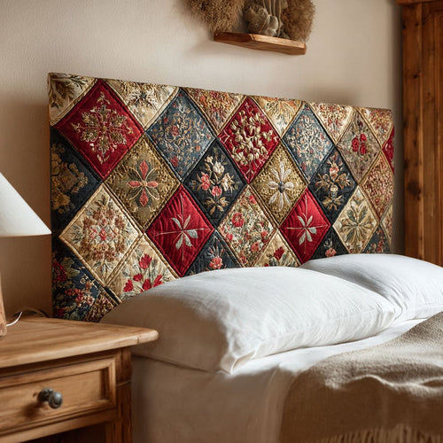 Diamond Patchwork CW2912014CL Quilted Headboard Slipcover