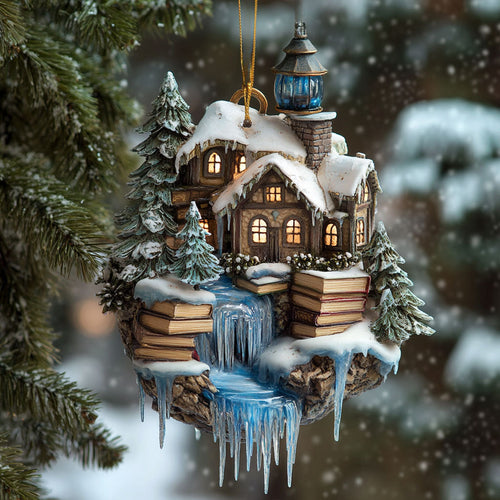 Book House Wonderland WN0412021CL Christmas Ornament