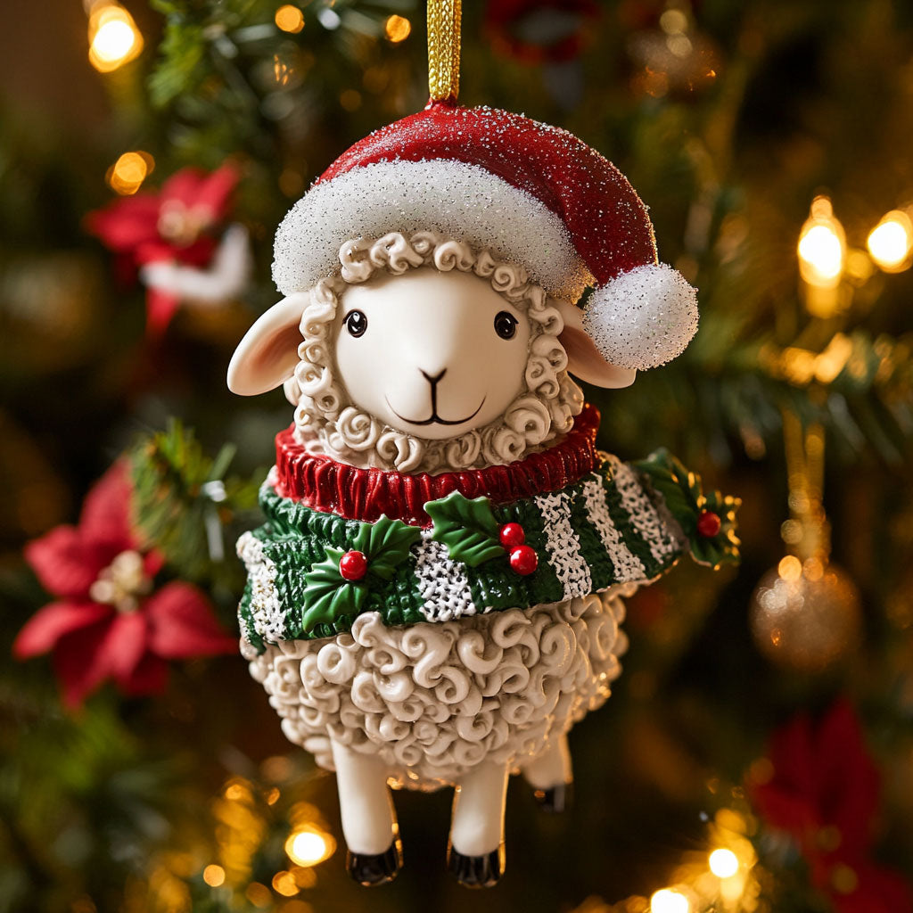 Sheep Christmas CW0112059CL Christmas Ornament
