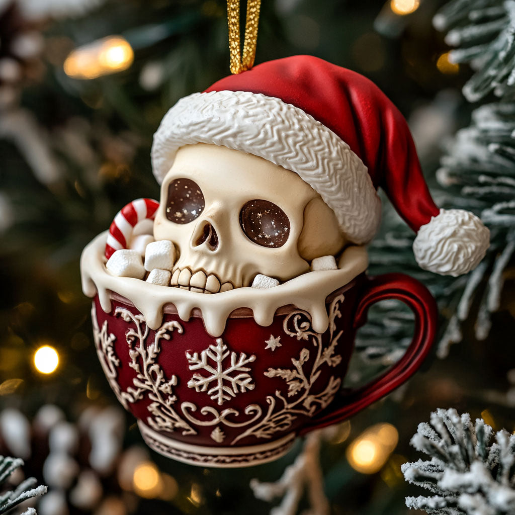 Festive Skull CP2411189CL Christmas Ornament