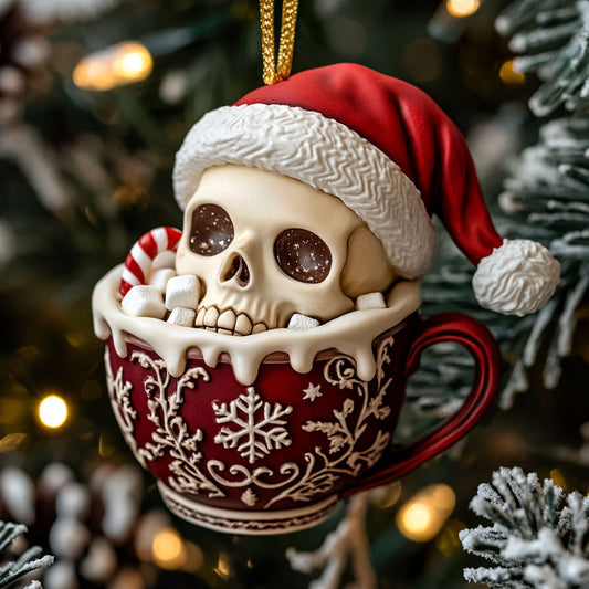 Festive Skull CP2411189CL Christmas Ornament