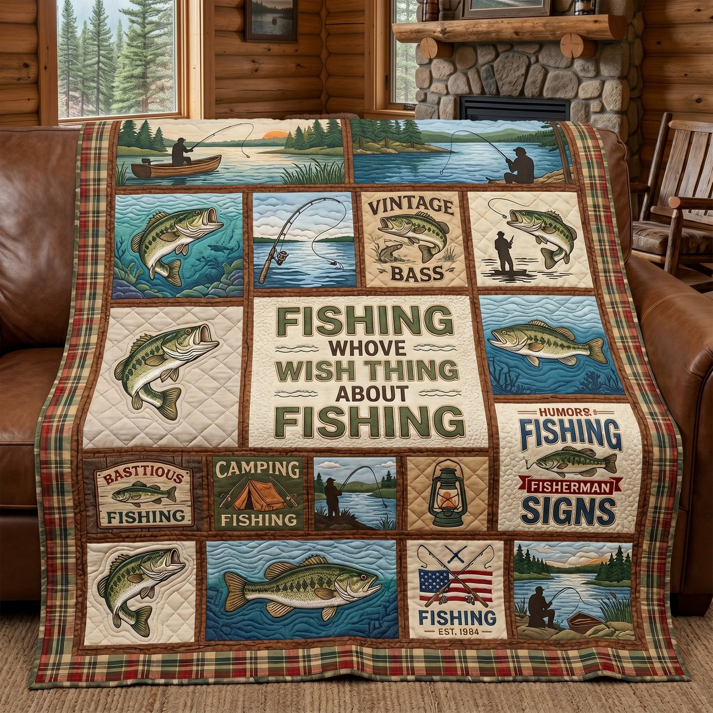 Fishing Bass XR1604004CL Quilt