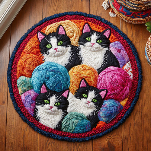 The Yarn Keeper WJ0909053CL Quilted Round Mat