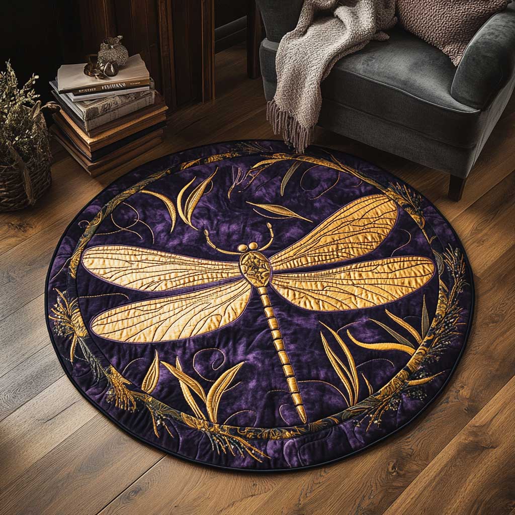 Dragonfly Dreams WN2703012CL Quilted Round Mat