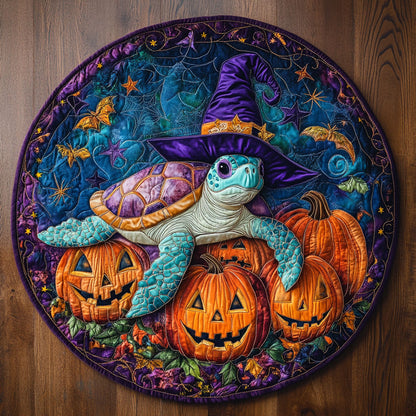 Mystic Turtle WN1308084CL Quilted Round Mat
