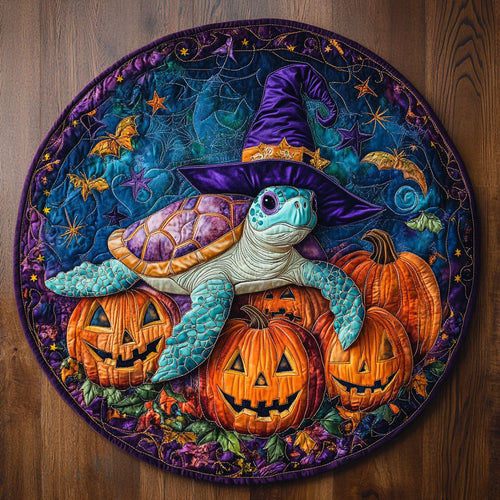 Mystic Turtle WN1308084CL Quilted Round Mat