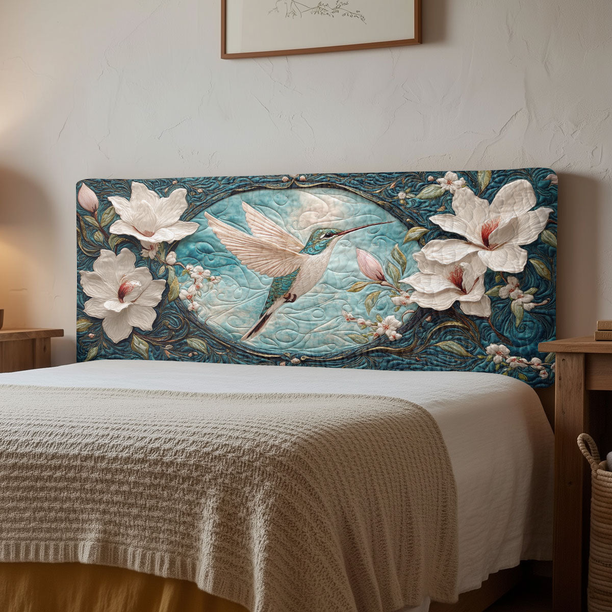 Hummingbird Magnolia CW1112019CL Quilted Headboard Slipcover