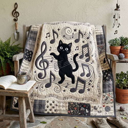 Midnight Melody Cat WN2505013CL Quilt