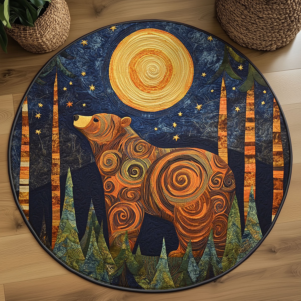 Lone Fawn WJ2306035CL Quilted Round Mat