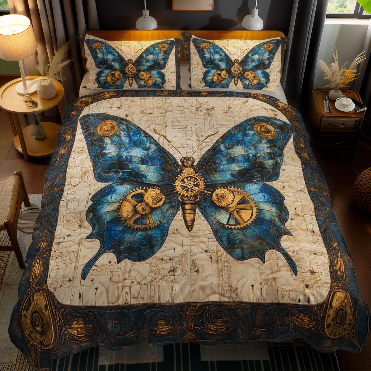 Mystic Steampunk Butterfly WN0402086CL Duvet Cover Set