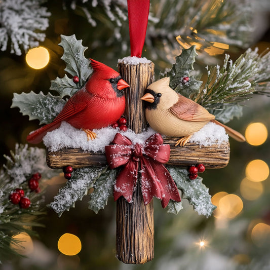 Christmas Bless Cardinal WN2110008CL Christmas Ornament