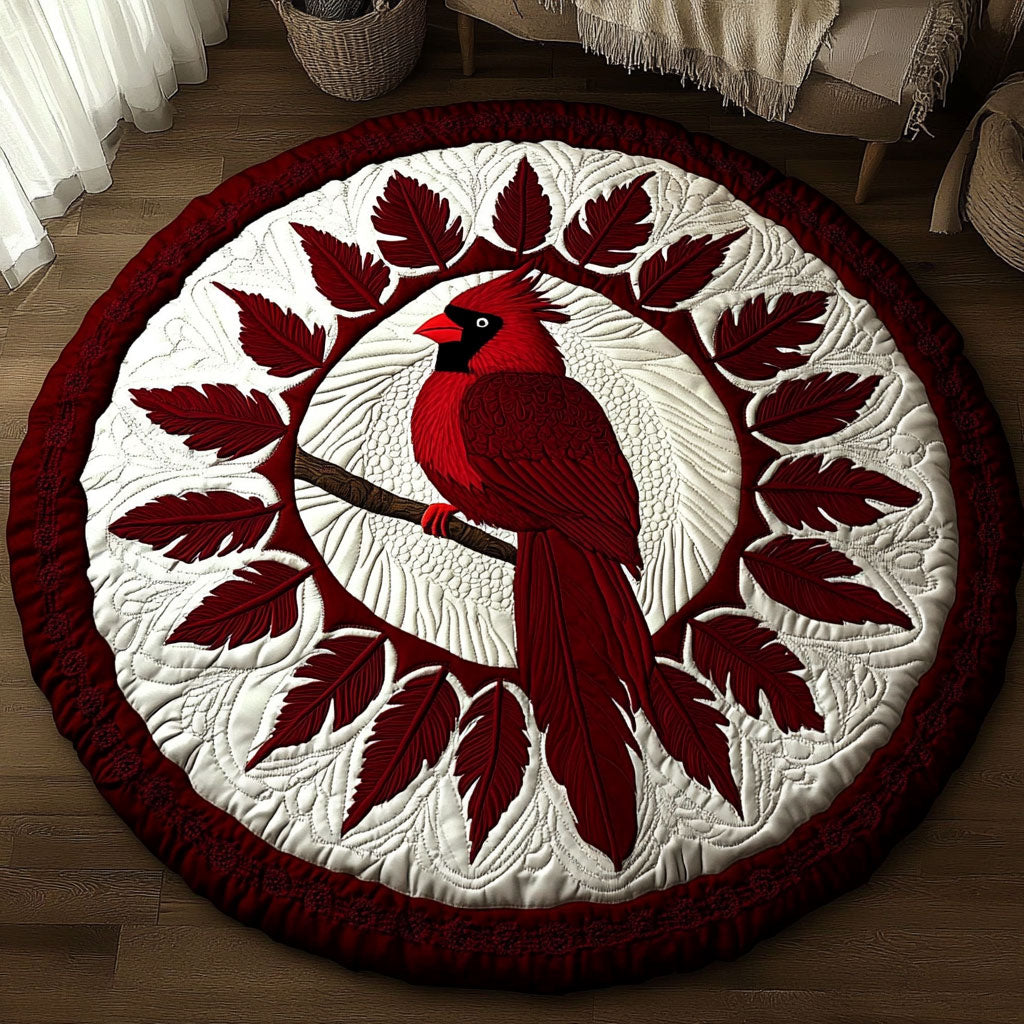 Eternal Cardinal KL2412033CL Quilted Round Mat