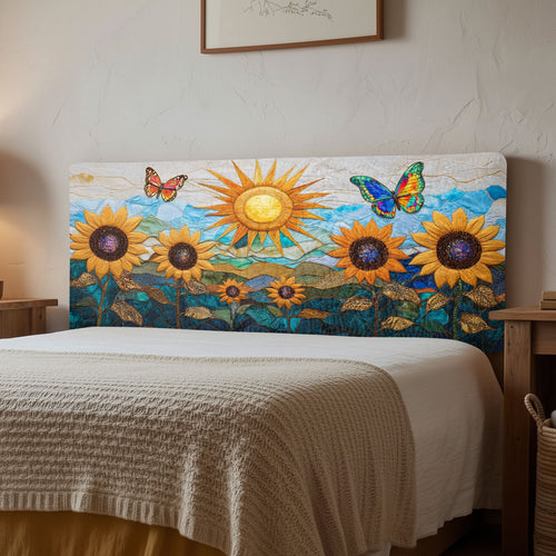 Bloom Sunflower CW1512005CL Quilted Headboard Slipcover