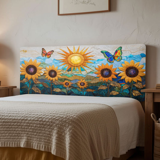 Bloom Sunflower CW1512005CL Quilted Headboard Slipcover