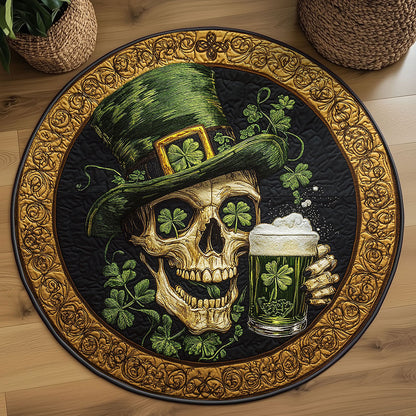 Brew Skull WN2608008CL Quilted Round Mat