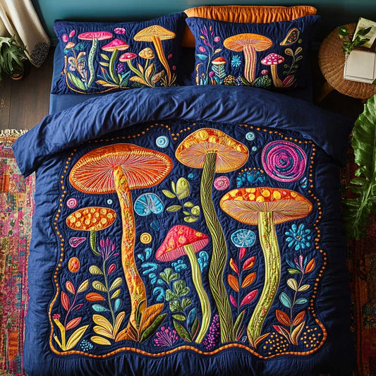 Whimsical Mushroom WP1601020CL Duvet Cover Set