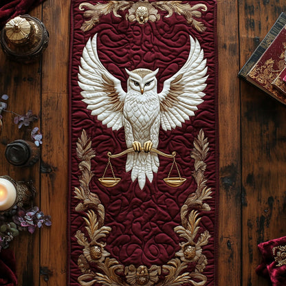 Owl Royal Crest WN2307046CL Quilted Table Runner