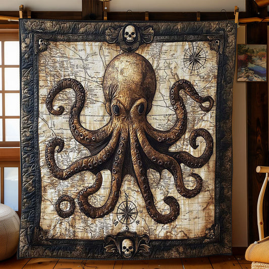 Ancient Octopus WN0702047CL Quilt