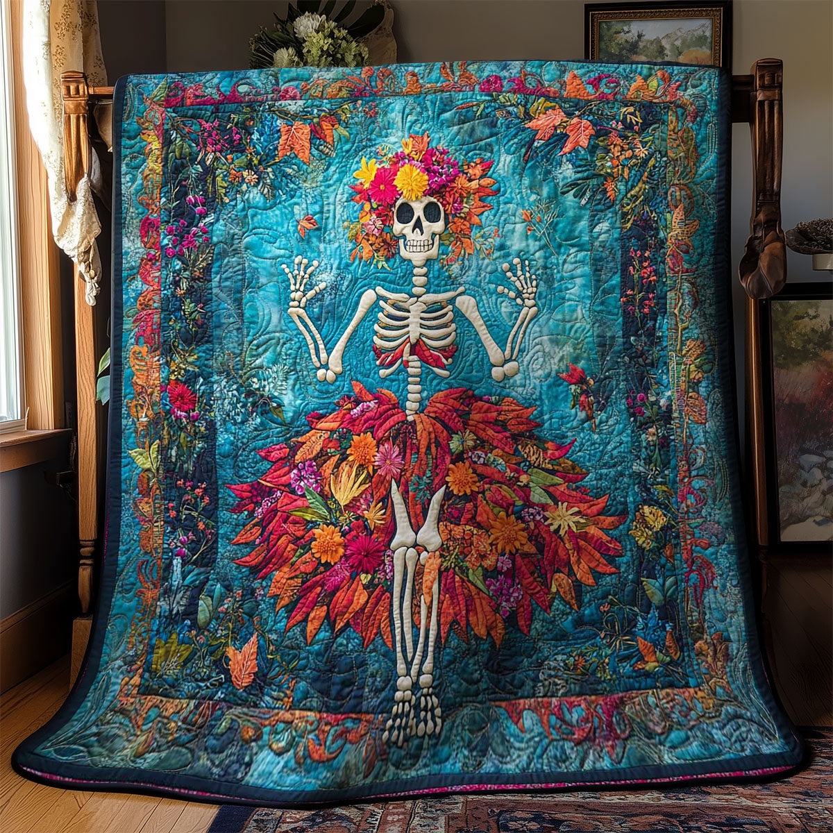 Skeleton Bloom WN1001007CL Quilt