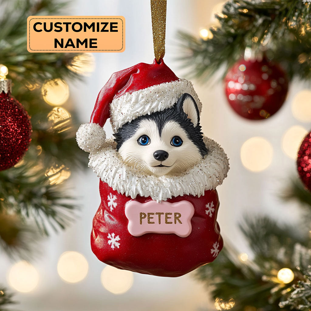 Husky Christmas CW0412021CL Personalized Christmas Ornament
