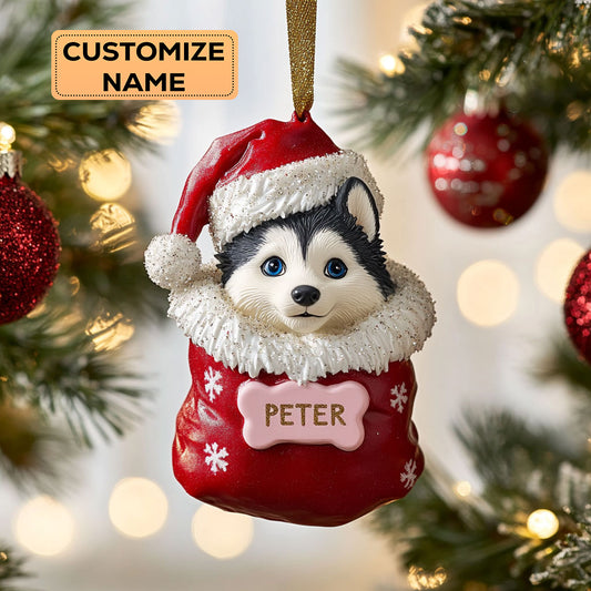 Husky Christmas CW0412021CL Personalized Christmas Ornament