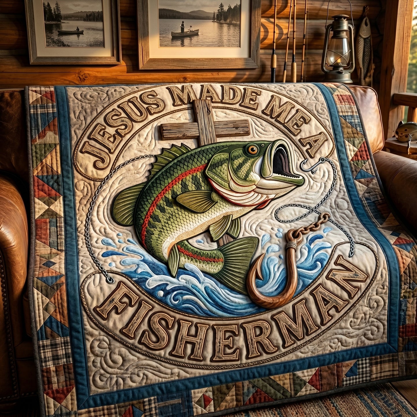 Jesus Made Me A Fisherman XR1205001CL Quilt