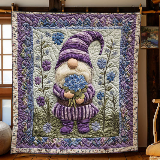 Floral Haven Gnome WN0801005CL Quilt