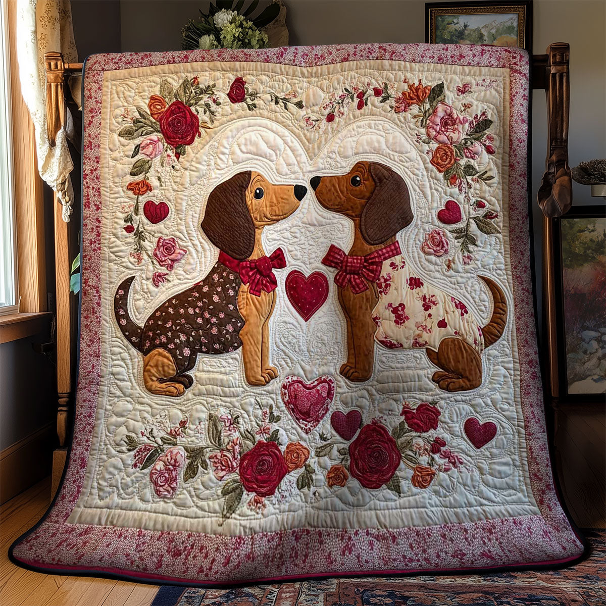 Love Dachshund WN2602037CL Quilt