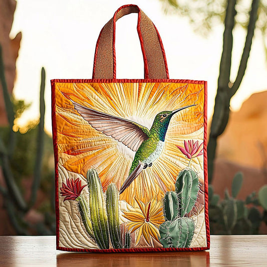 Desert Hummingbird QA2011025CL Quilted Tote Bag