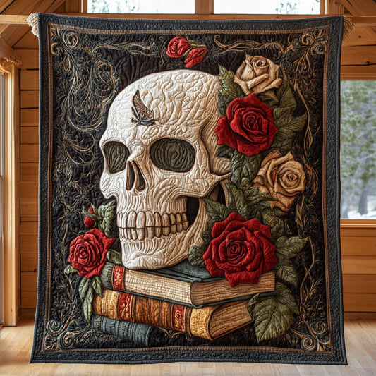 Bloodrose Skull CW0110038CL Quilt