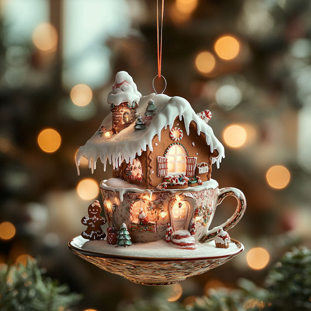 Frosty Teacup WN2911034CL Christmas Ornament