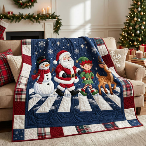 Santa And Friends Christmas Walk WN1105026CL Quilt