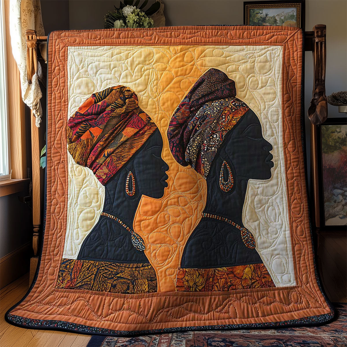 Elegant African Woman WN0703027CL Quilt