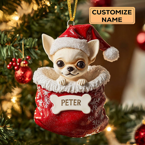 Chihuahua Christmas CW0412008CL Personalized Christmas Ornament