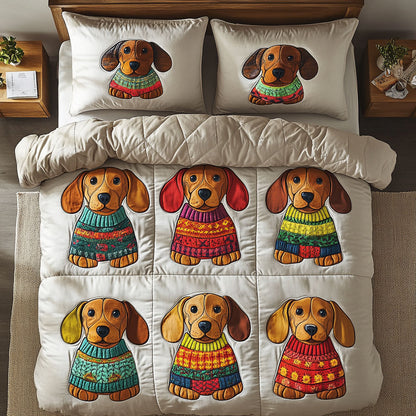 Cute Dachshund WN0601022CL Duvet Cover Set