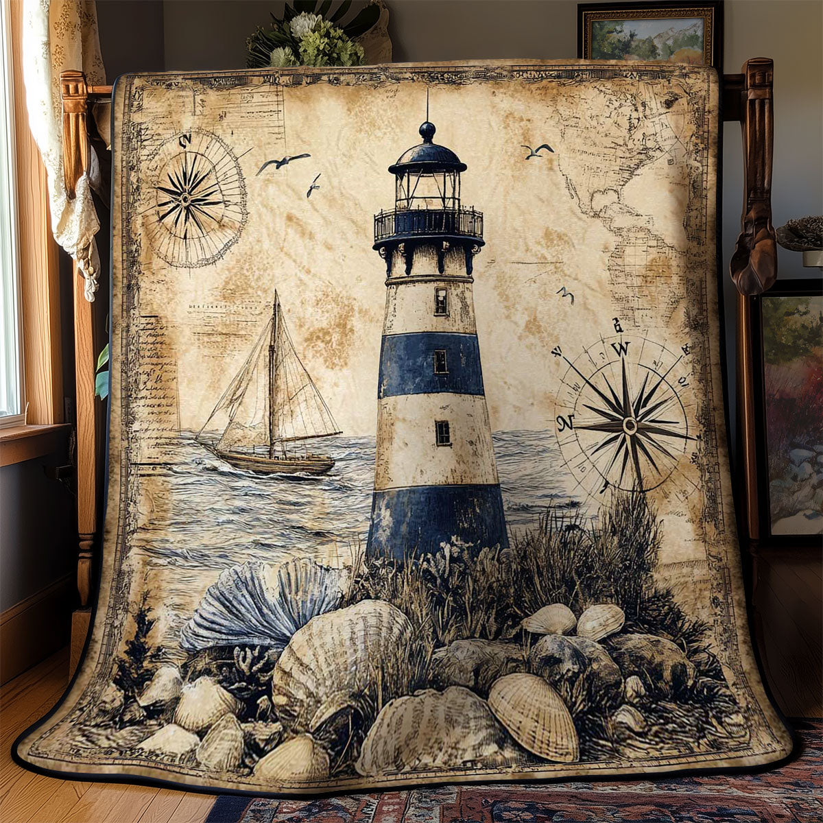 Sailor’s Lighthouse WN0502024CL Quilt