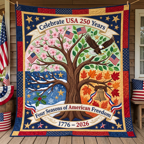 4 Seasons Of American Freedom XR2104011CL Quilt