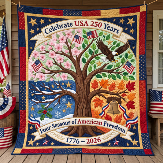 4 Seasons Of American Freedom XR2104011CL Quilt