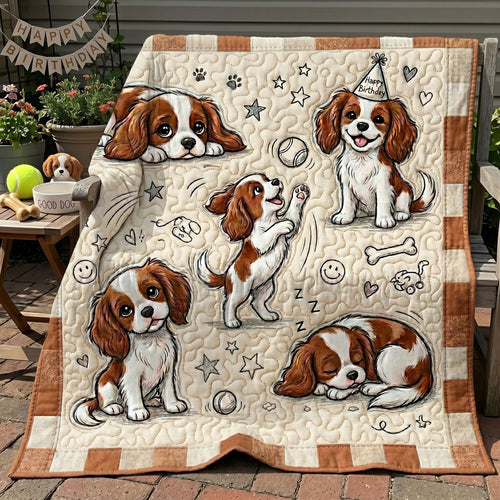 Playful Cavalier Moments WN2805011CL Quilt