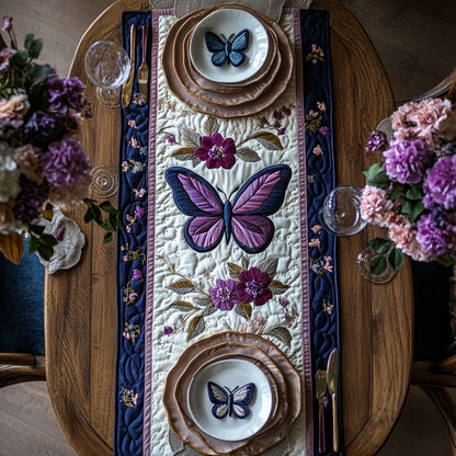 Evening Butterfly WN0207063CL Quilted Table Runner