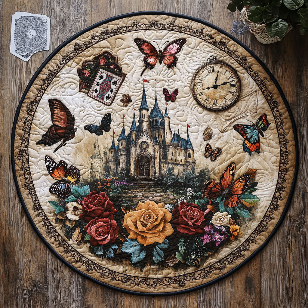 Castle Thorns WN0408020CL Quilted Round Mat