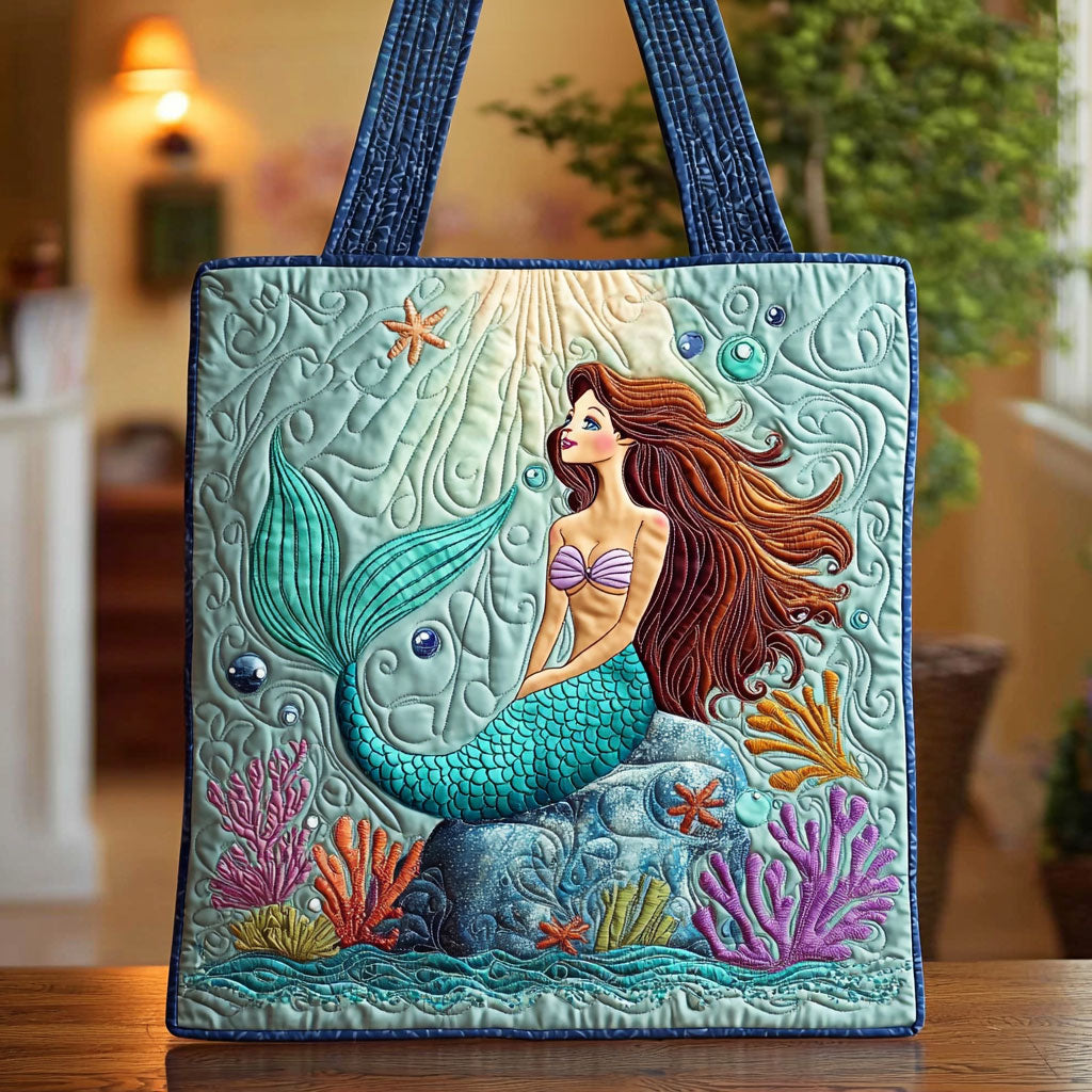Enchanted Mermaid QA1212021CL Quilted Tote Bag