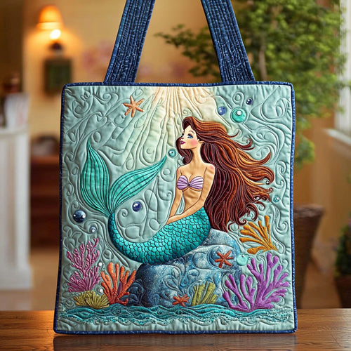 Enchanted Mermaid QA1212021CL Quilted Tote Bag