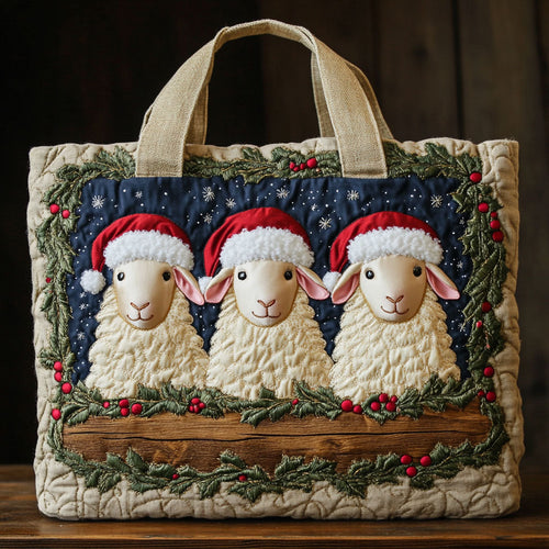 Winter Wool Gathering CW1711064CL Quilted Tote Bag
