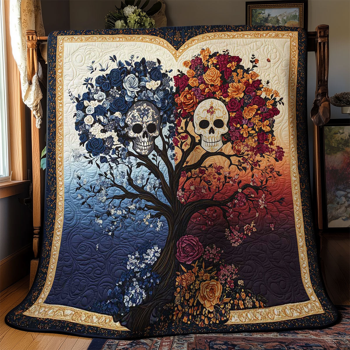 Enchanted Skull WN0702043CL Quilt