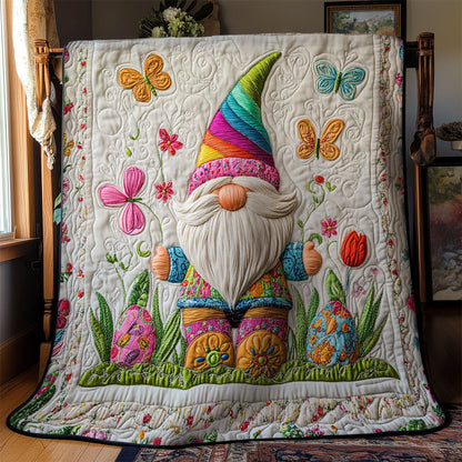 Cheerful Easter Gnome WN0403053CL Quilt